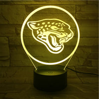 Thumbnail for NFL JACKSONVILLE JAGUARS LOGO 3D LED LIGHT LAMP