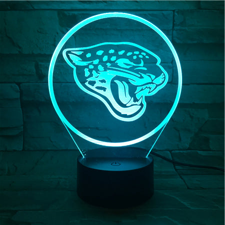 NFL JACKSONVILLE JAGUARS LOGO 3D LED LIGHT LAMP