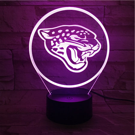 NFL JACKSONVILLE JAGUARS LOGO 3D LED LIGHT LAMP
