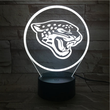 NFL JACKSONVILLE JAGUARS LOGO 3D LED LIGHT LAMP