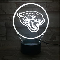 Thumbnail for NFL JACKSONVILLE JAGUARS LOGO 3D LED LIGHT LAMP