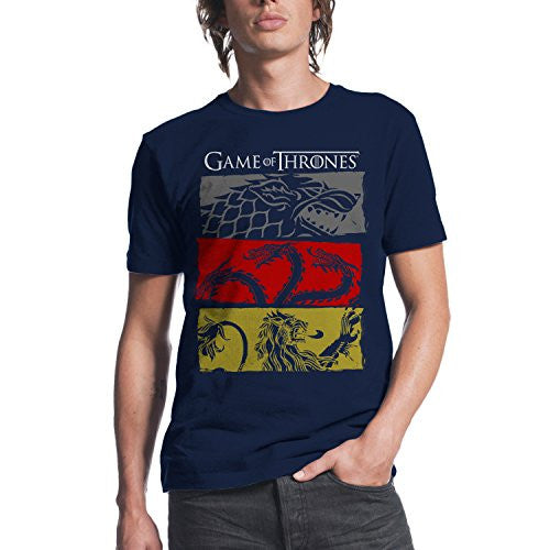 HBO'S Game of Thrones Men's 3 House Symbols T-Shirt Officially Licensed Tshirt - TshirtNow.net - 3