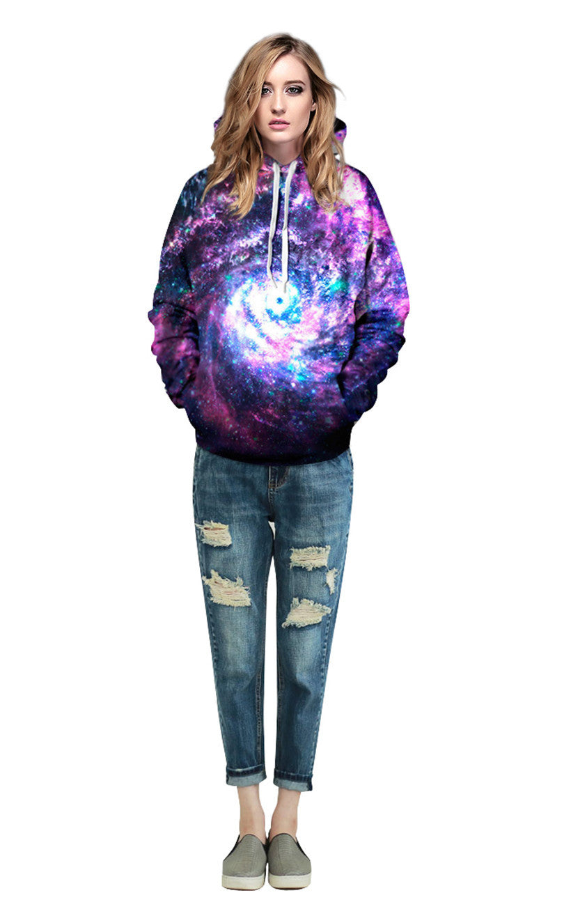 Worm Hole Allover 3D Print Hoodie