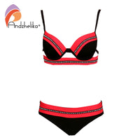Thumbnail for Sexy Bandage Patchwork Women's Bikini Swimsuit