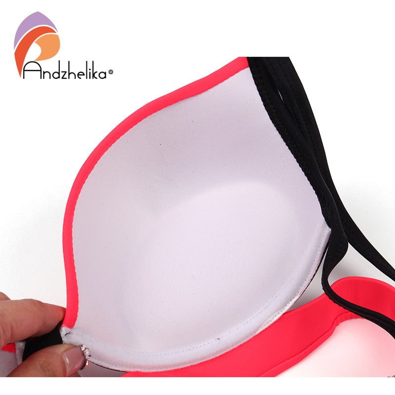 Sexy Bandage Patchwork Women's Bikini Swimsuit
