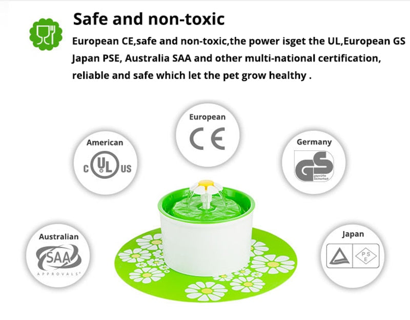 Automatic Fountain Bowl Water Dispenser - Ideal for Cats