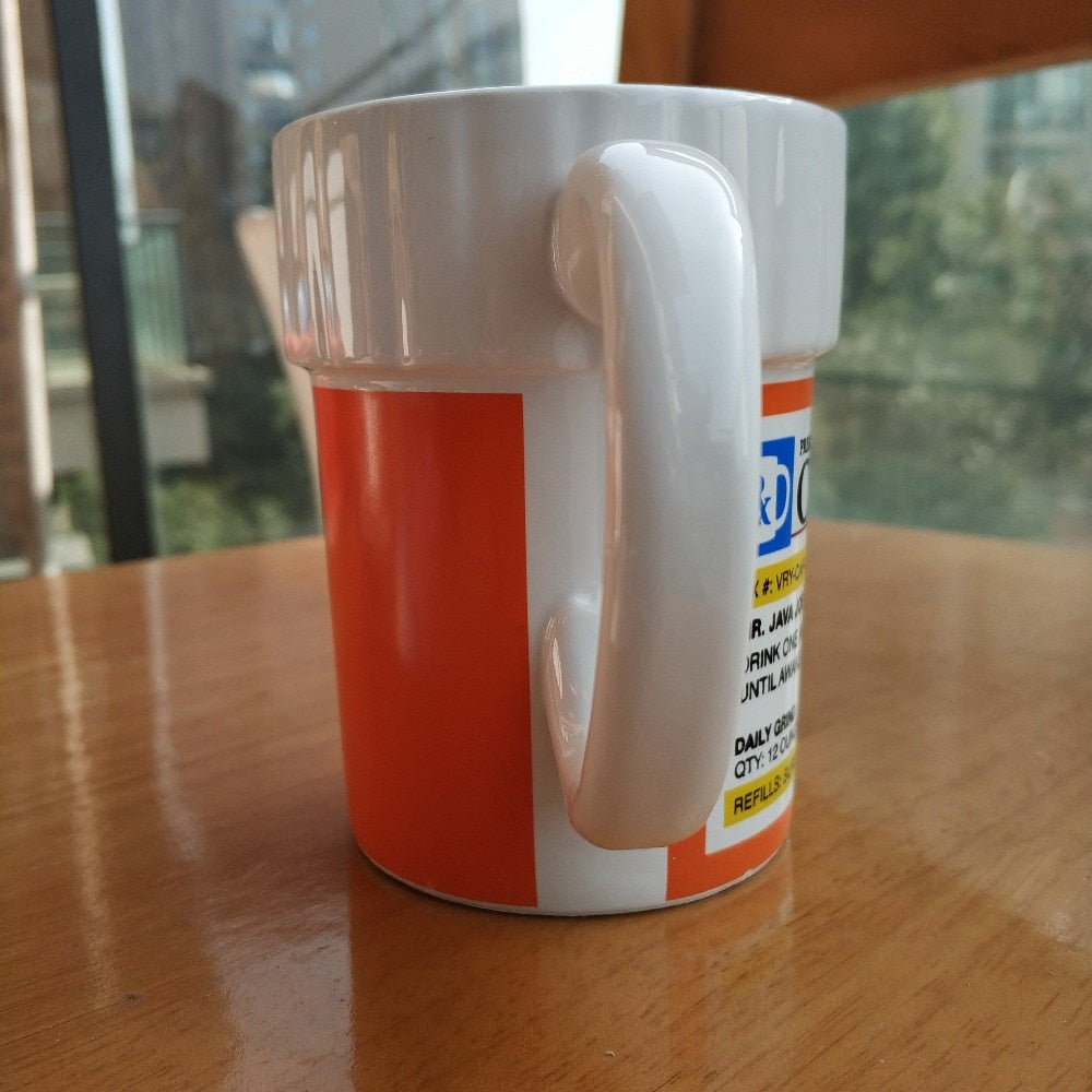 Caffeine Pharmacy Prescription Ceramic Coffee/Tea Mug