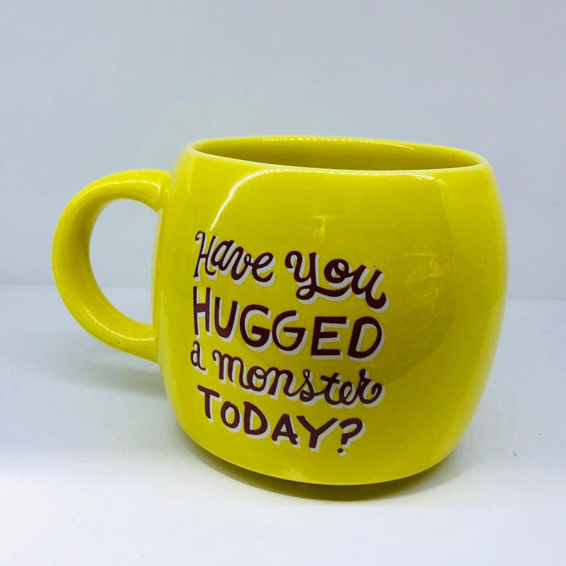 Vintage Sesame Street ELMO and COOKIE MONSTER Ceramic Coffee/Tea Mugs