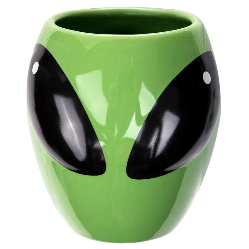 Outer-Space Alien Shape Glazed Ceramic Coffee/Tea/Milk Mugs