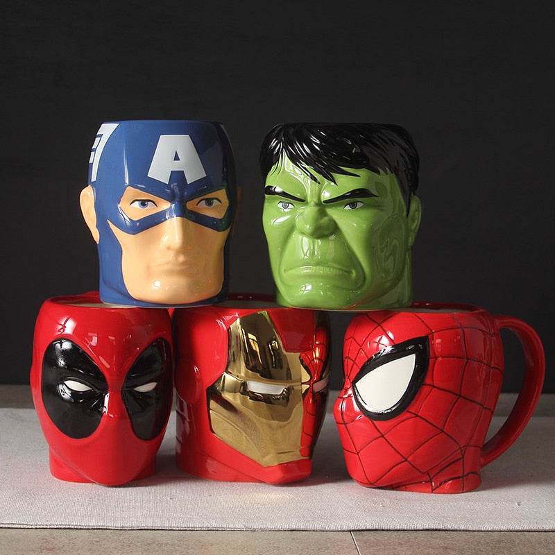 Limited Edition Avenger's Superhero 3D Ceramic Mutipurpose Mugs