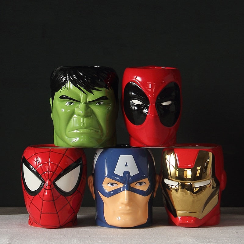 Limited Edition Avenger's Superhero 3D Ceramic Mutipurpose Mugs