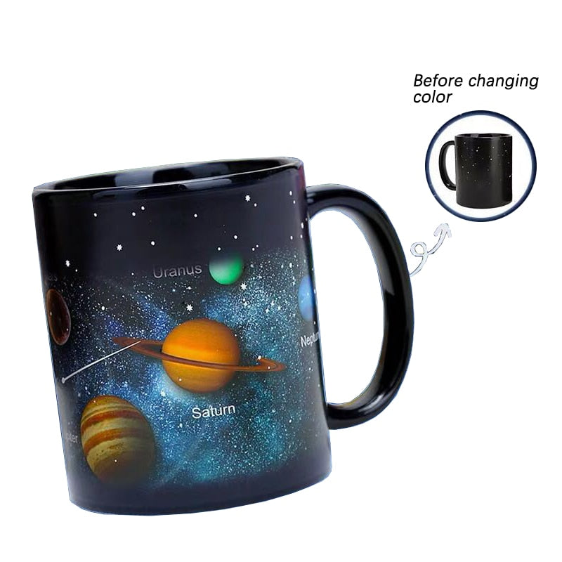 Space Collection Magic Color Changing 3D Ceramic Coffee/Tea/Milk Mugs