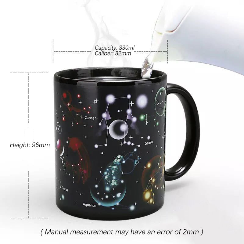 Space Collection Magic Color Changing 3D Ceramic Coffee/Tea/Milk Mugs