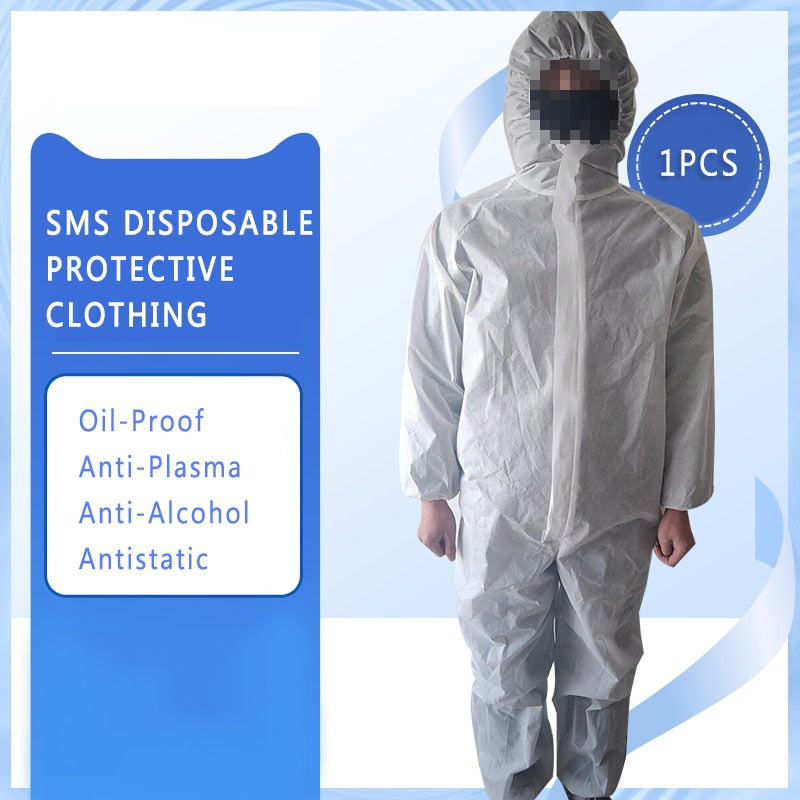 Disposable Anti Infection Bacterial Plastic Isolation Suit