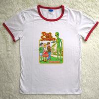 Thumbnail for Childhood Don't Talk to Strangers Tshirt