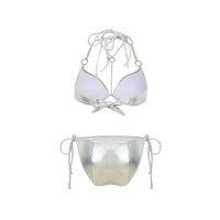 Thumbnail for Sexy Brazilian Solid Color Bikinis Halter Top