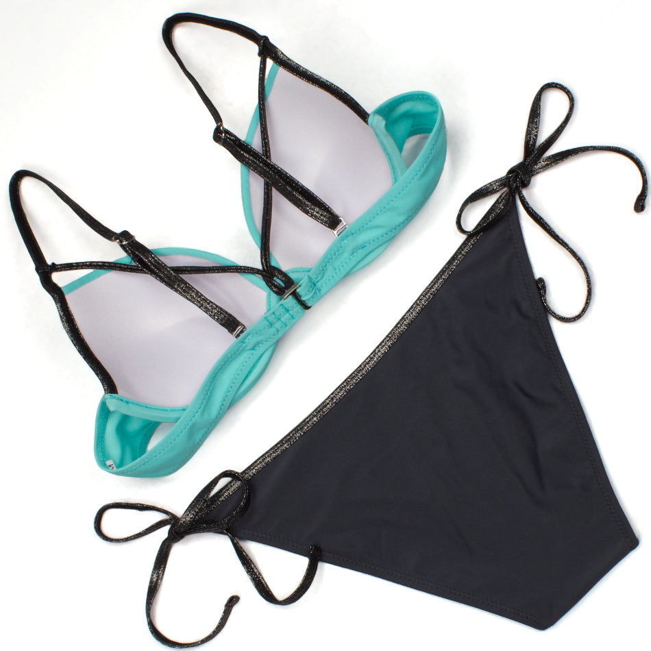 Sexy Bikini Women Bordered Push Swimsuit