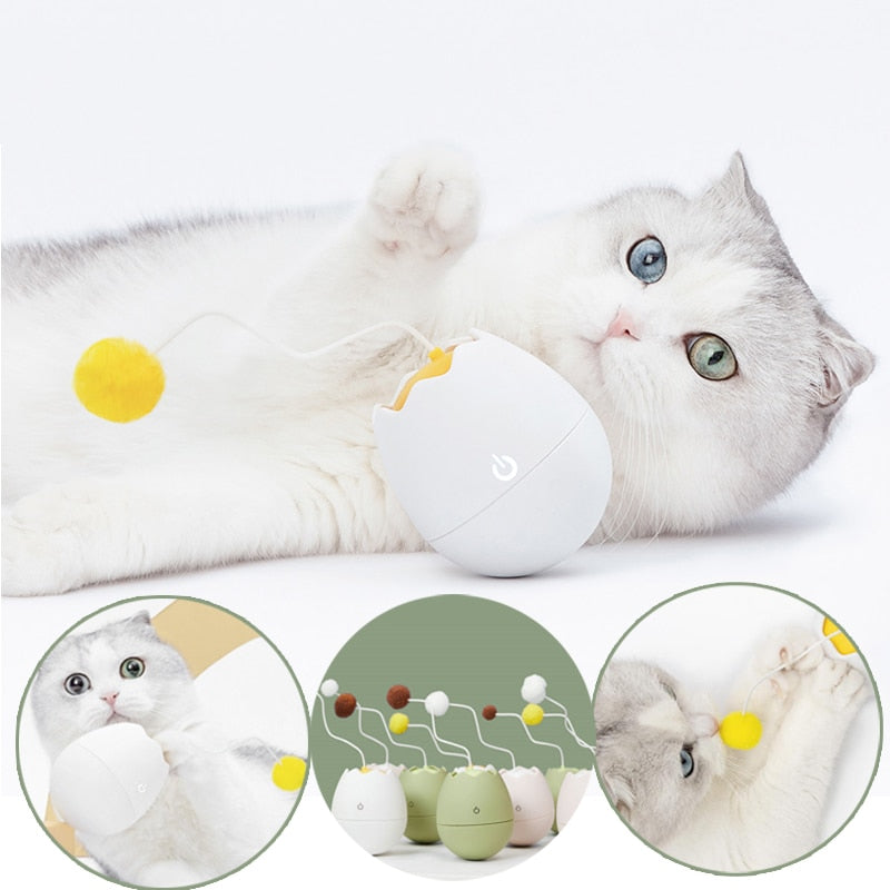 Motion-Sensored Electric Roly-Poly Cat Toy
