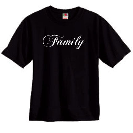 Bishop Elite "Family" Tshirt: Black With White Print - TshirtNow.net - 1