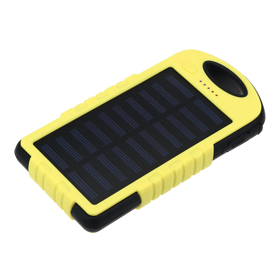 20,000MAH Portable Waterproof Solar Charger Dual USB External Battery Power Bank For Cell Phone Accessories USB Cable
