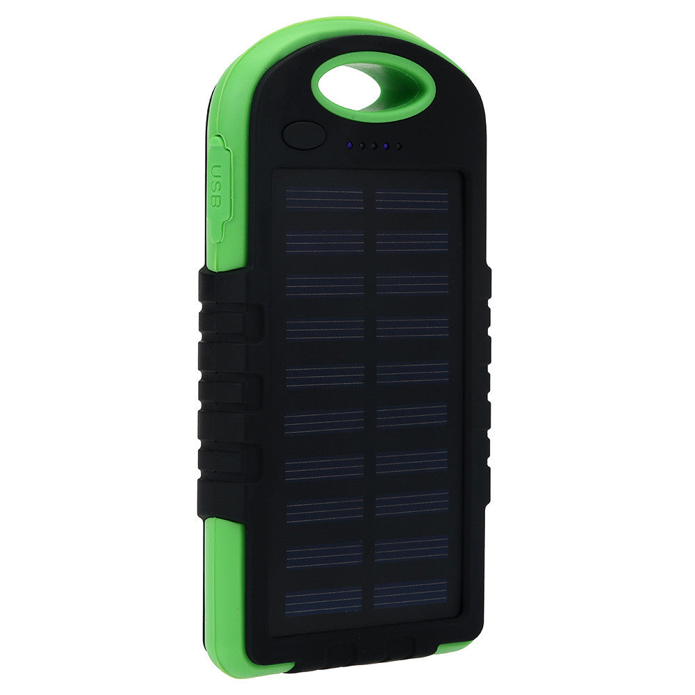 20,000MAH Portable Waterproof Solar Charger Dual USB External Battery Power Bank For Cell Phone Accessories USB Cable