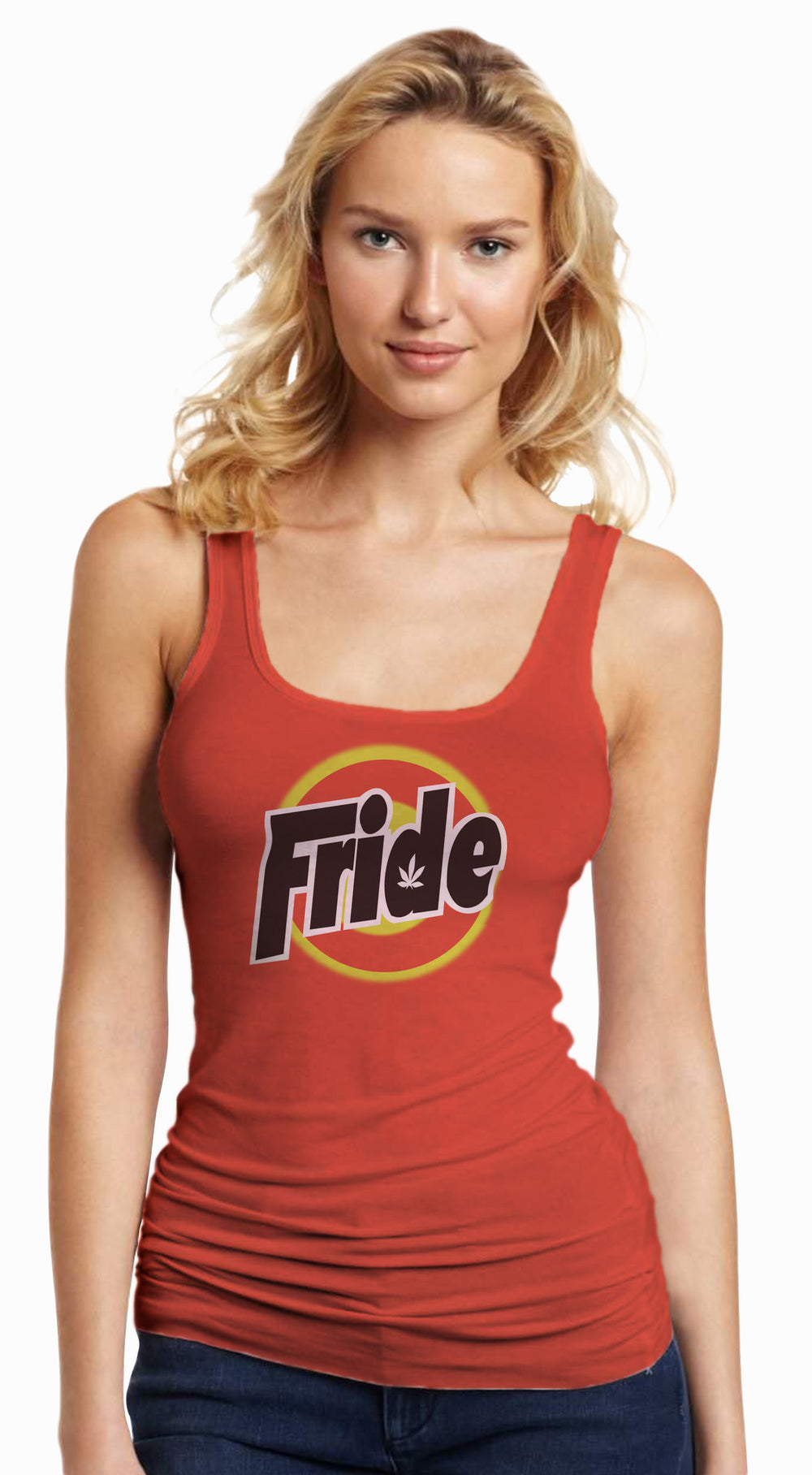 Fride Orange tanktop T-short For Women - TshirtNow.net - 1