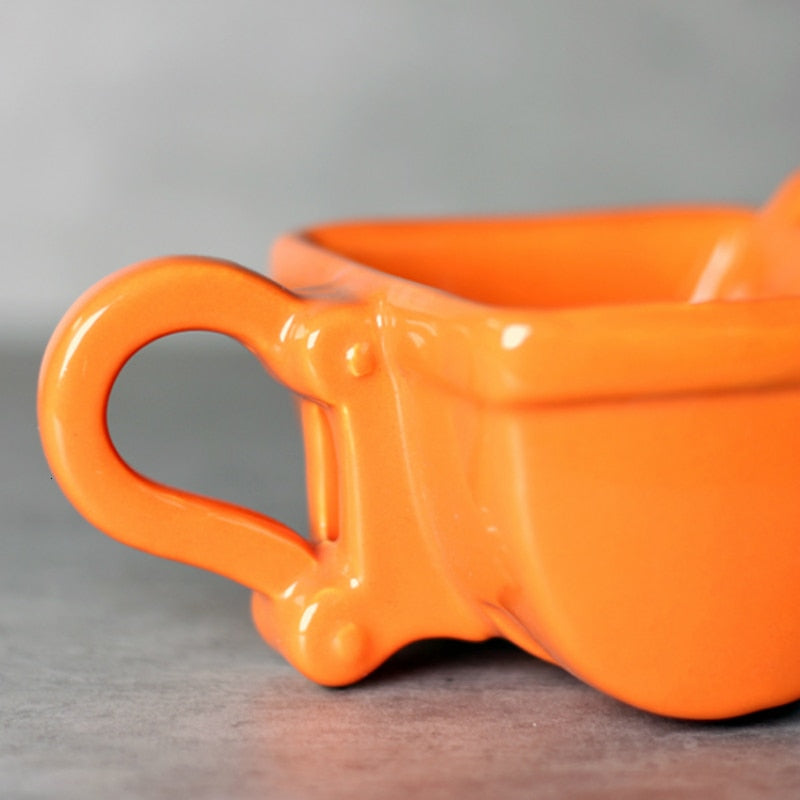 Creative Ceramic Excavator Spoon Bucket Cup Coffee/Tea Mug