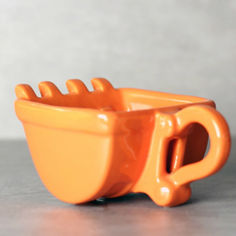 Creative Ceramic Excavator Spoon Bucket Cup Coffee/Tea Mug