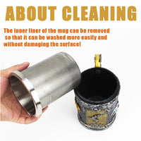 Thumbnail for Antique Game of Thrones, Might and Magic Goblet Stainless Steel Resin Mugs