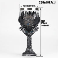 Thumbnail for Antique Game of Thrones, Might and Magic Goblet Stainless Steel Resin Mugs