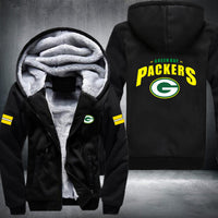 Thumbnail for NFL GREEN BAY PACKERS STRIPES THICK FLEECE JACKET