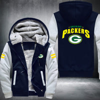Thumbnail for NFL GREEN BAY PACKERS STRIPES THICK FLEECE JACKET