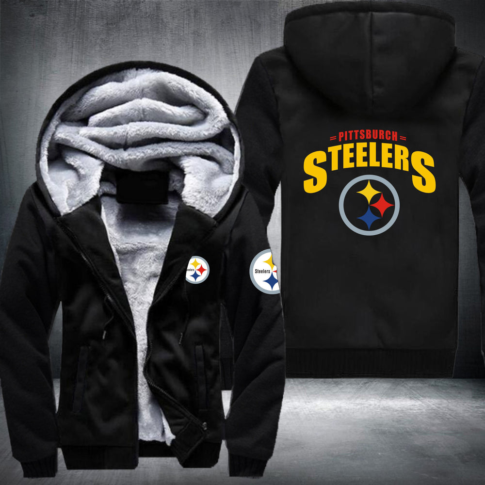 NFL PITTSBURGH STEELERS LOGO THICK FLEECE JACKET