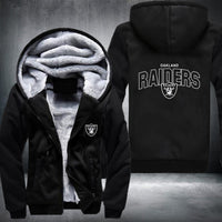 Thumbnail for NFL OAKLAND RAIDERS LOGO THICK FLEECE JACKET