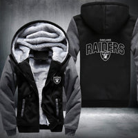 Thumbnail for NFL OAKLAND RAIDERS LOGO THICK FLEECE JACKET
