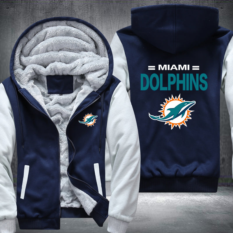 NFL MIAMI DOLPHINS THICK FLEECE JACKET