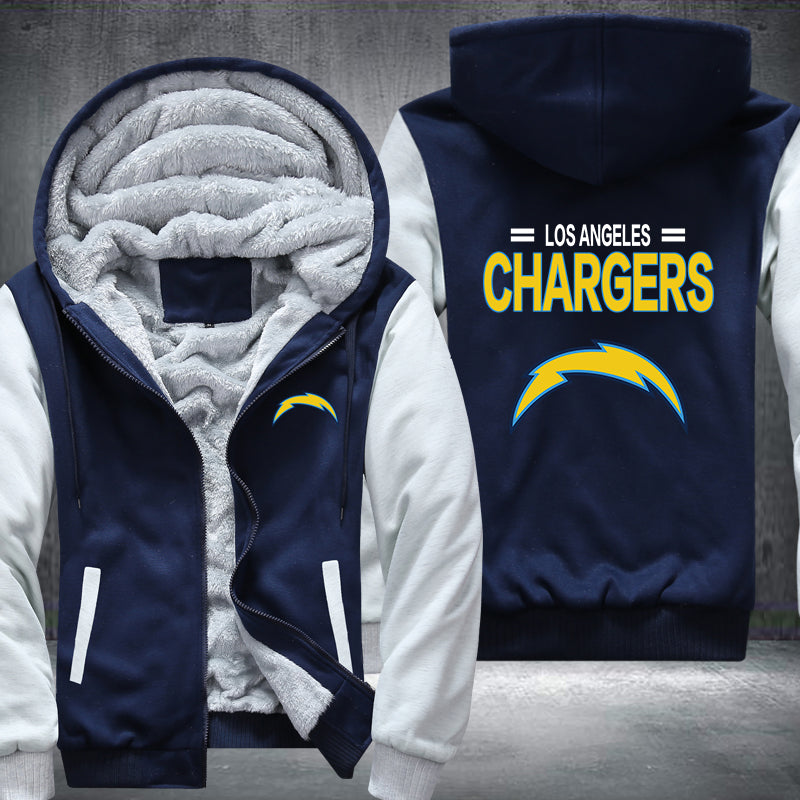 NFL LOS ANGELES CHARGERS THICK FLEECE JACKET