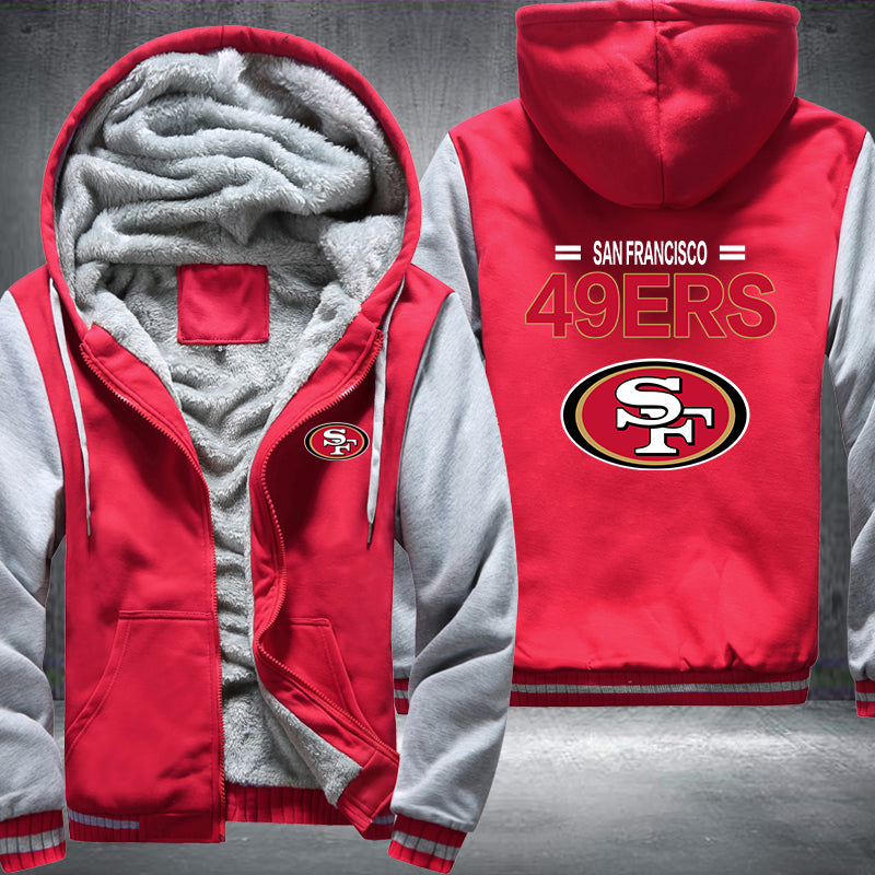 NFL SAN FRANSISCO 49ERS THICK FLEECE JACKET