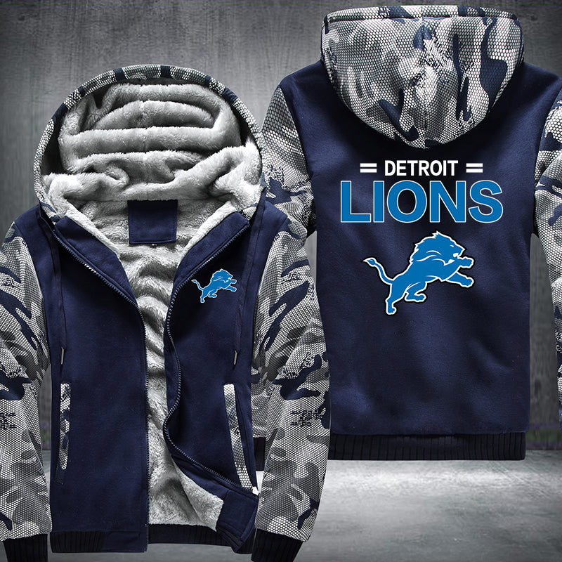 NFL DETROIT LIONS THICK FLEECE JACKET