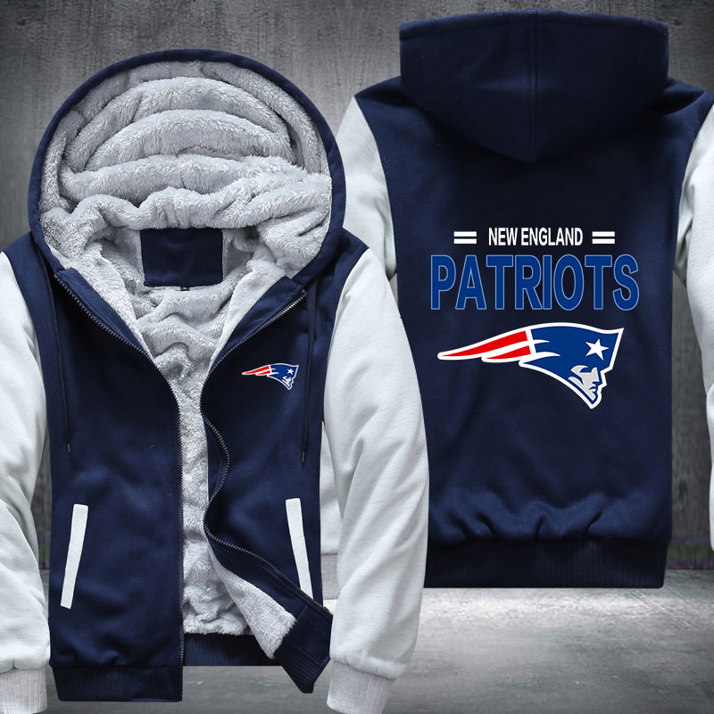 NFL NEW ENGLAND PATRIOTS THICK FLEECE JACKET