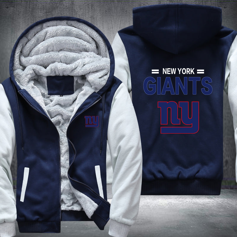 NFL NEW YORK GIANTS THICK FLEECE JACKET
