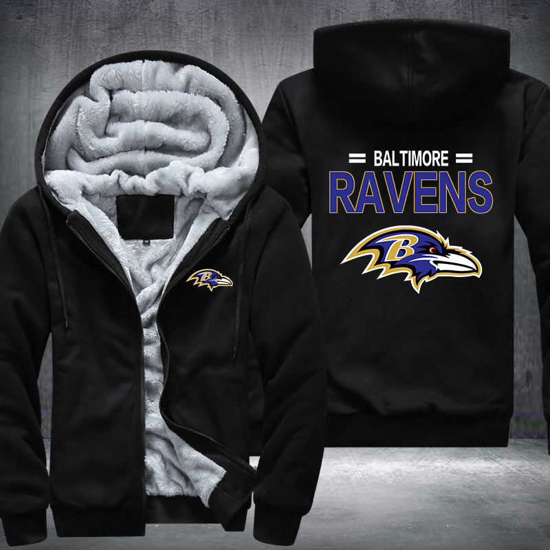 NFL BALTIMORE RAVENS THICK FLEECE JACKET