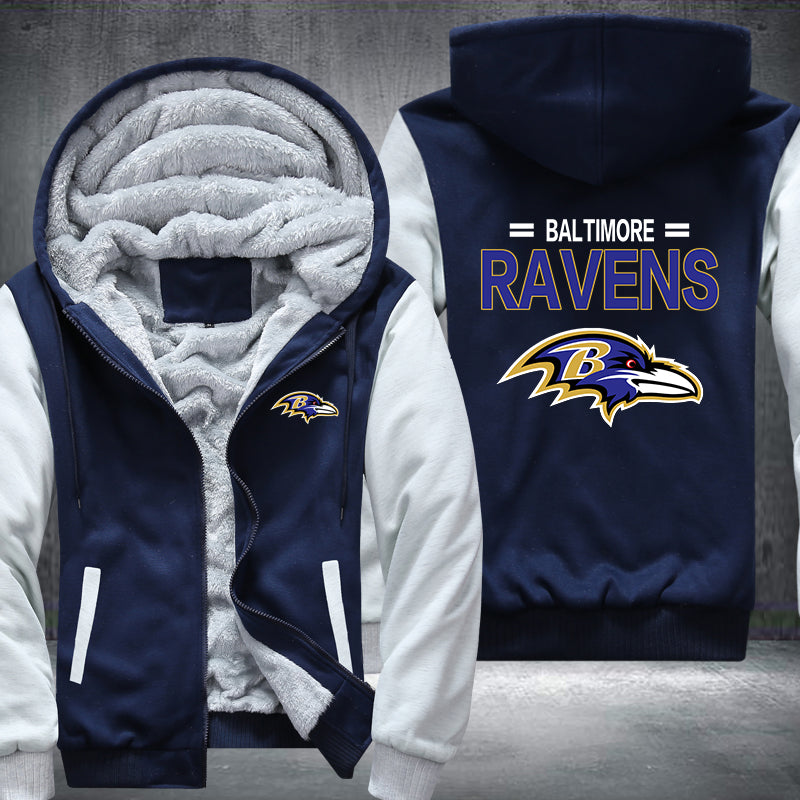 NFL BALTIMORE RAVENS THICK FLEECE JACKET