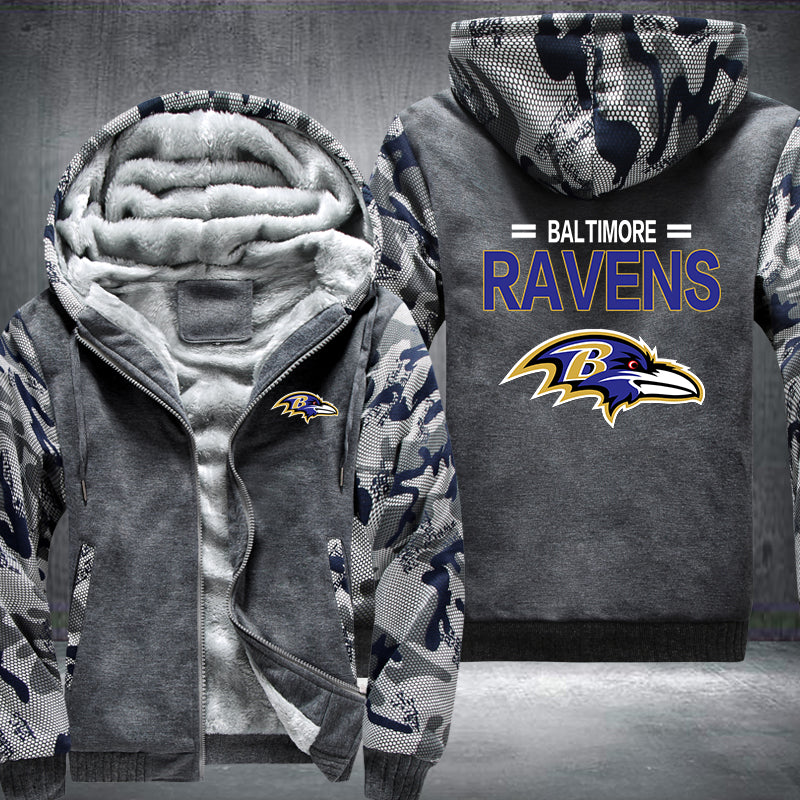 NFL BALTIMORE RAVENS THICK FLEECE JACKET