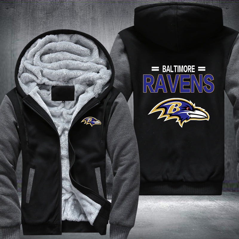 NFL BALTIMORE RAVENS THICK FLEECE JACKET