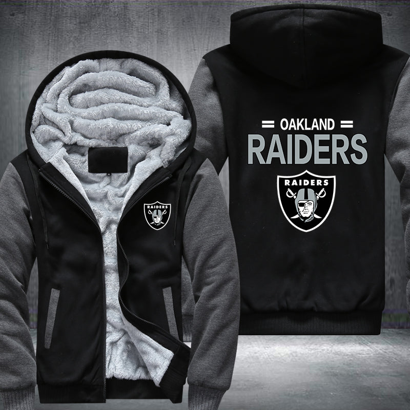 NFL OAKLAND RAIDERS THICK FLEECE JACKET
