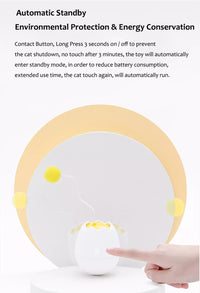 Thumbnail for Motion-Sensored Electric Roly-Poly Cat Toy