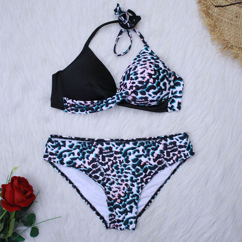 Wire Free Women Sexy Push Up Bikinis Set Swimwear