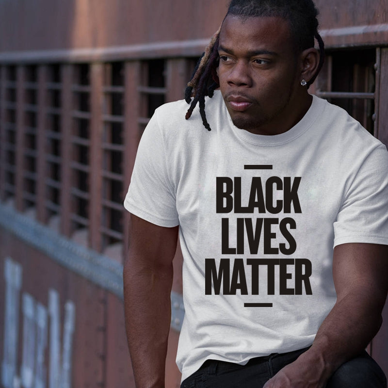 Black Lives Matter - Men's Casual Cotton Short Sleeve T Shirt