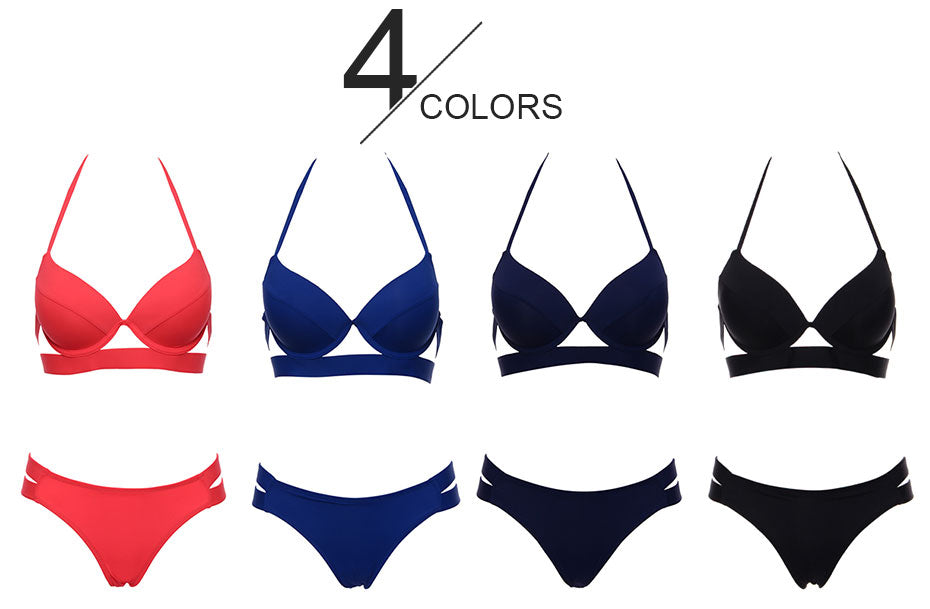 Sexy Push Up Bikinis Women Bandage Swimsuit